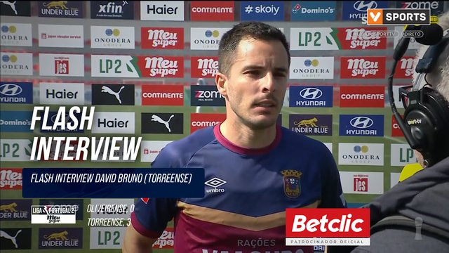Torreense, Flash Interview, David Bruno
