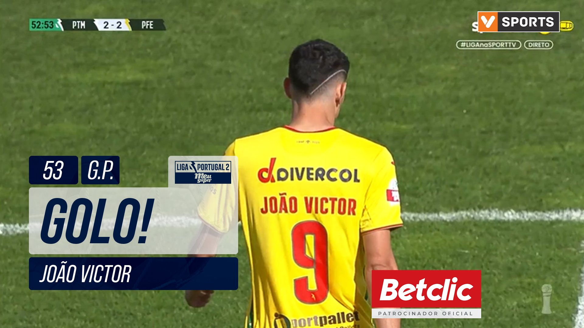 GOLO! P. Ferreira, João Victor aos 53', Portimone...