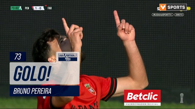 GOLO! Penafiel, Bruno Pereira aos 73', Penafiel 1-0 Farense