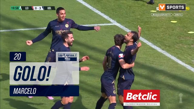 GOLO! U. Leiria, Marcelo aos 20', Leixões 0-3 U. Leiria