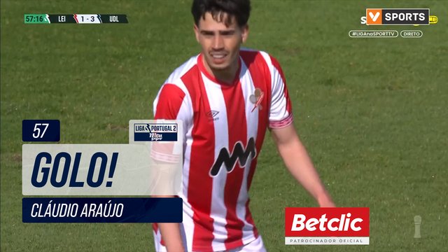 GOLO! Leixões, Cláudio Araújo aos 57', Leixões 1-3 U. Leiria