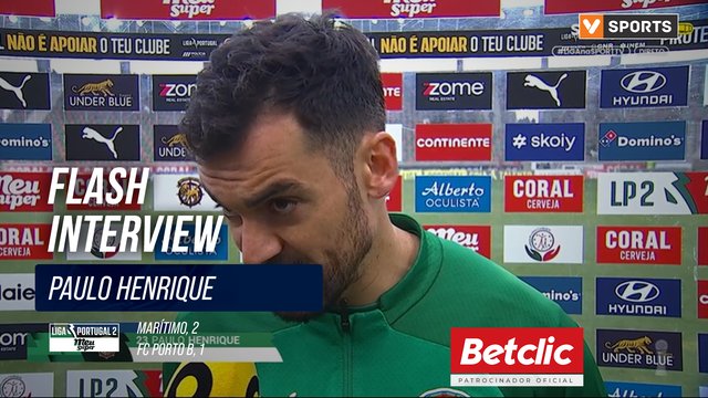 Marítimo, Flash Interview, Paulo Henrique