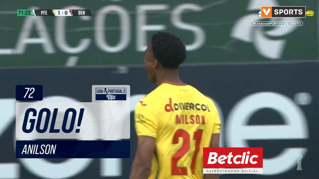 GOLO! P. Ferreira, Anilson aos 72', P. Ferreira 1-0 Benfica B