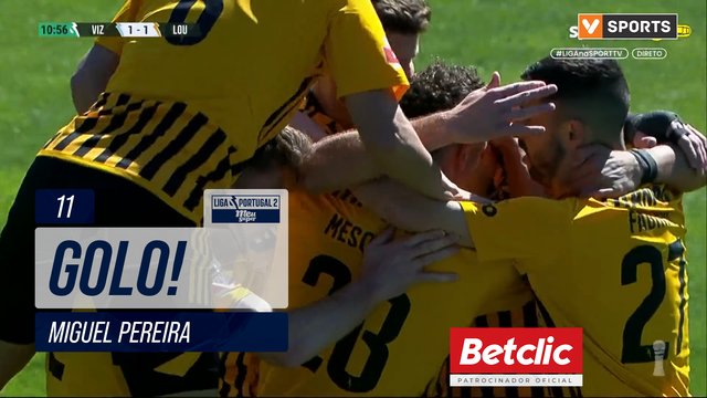 GOLO! Lourosa FC, Miguel Pereira aos 11', Vizela 1-1 Lourosa FC