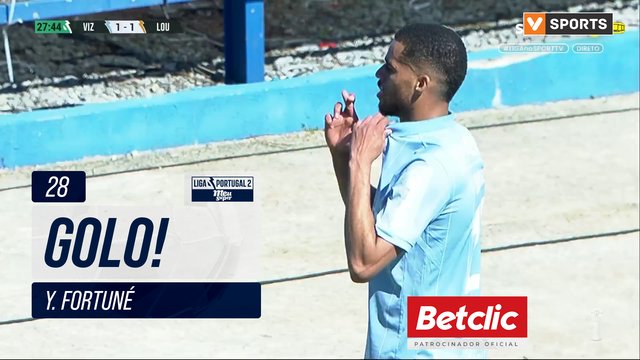 GOLO! Vizela, Y. Fortuné aos 28', Vizela 2-1 Lourosa FC
