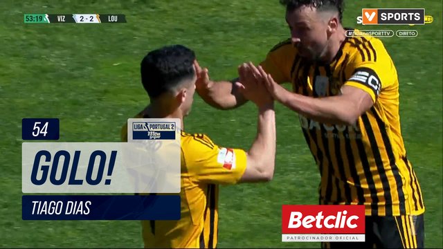 GOLO! Lourosa FC, Tiago Dias aos 54', Vizela 2-2 Lourosa FC