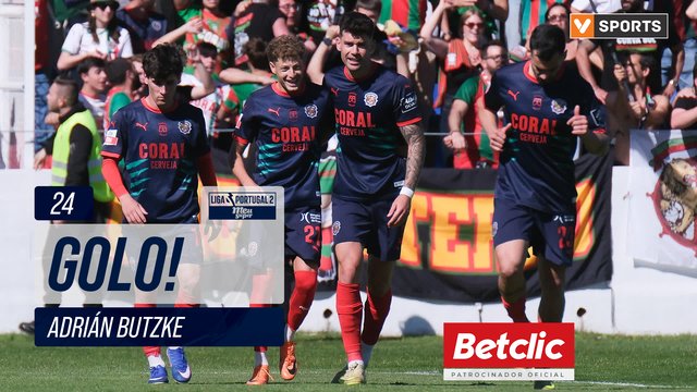 GOLO! Marítimo, Adrián Butzke aos 24', U. Leiria 0-1 Marítimo