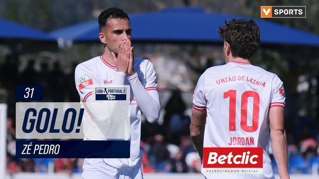 GOLO! U. Leiria, Zé Pedro aos 31', U. Leiria 1-1 Marítimo