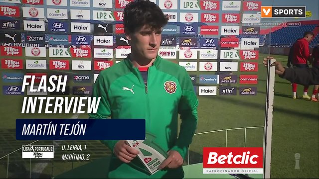 Marítimo, Flash Interview, Martín Tejón
