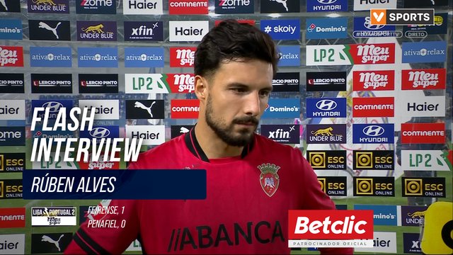 Penafiel, Flash Interview, Rúben Alves