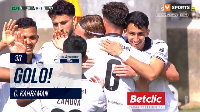 GOLO! Académico, C. Kahraman aos 33', Lourosa FC 0-1 Académico