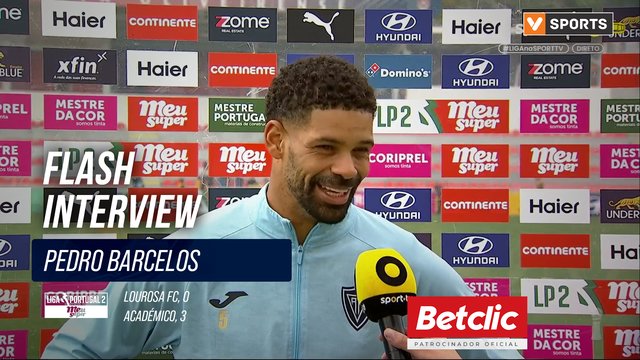 Académico, Flash Interview, Pedro Barcelos