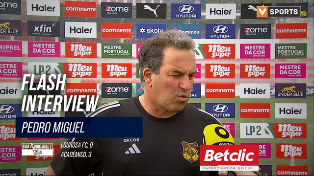 Flash Interview Pedro Miguel (Lourosa)
