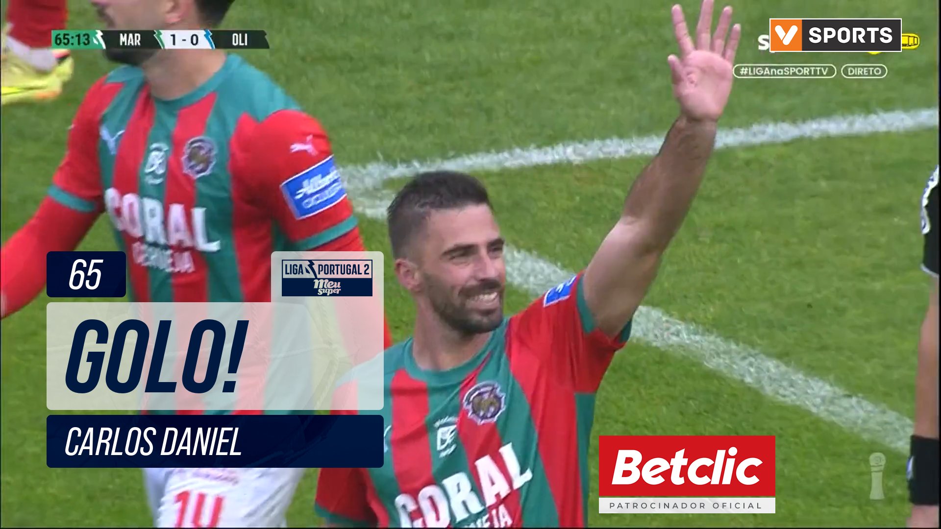 GOLO! Marítimo, Carlos Daniel aos 65', Marítimo ...