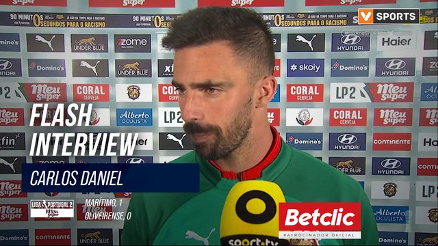 Marítimo, Flash Interview, Carlos Daniel
