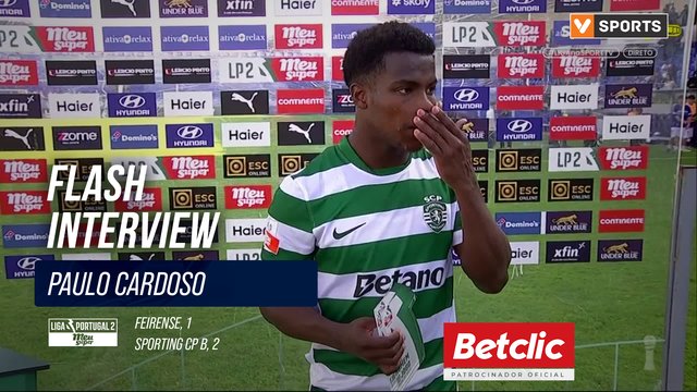 Sporting CP B, Flash Interview, Paulo Cardoso