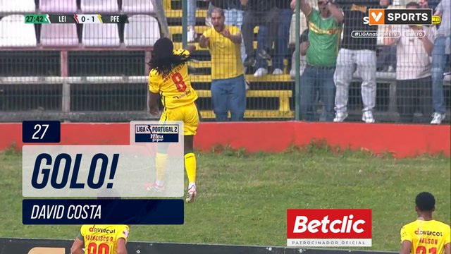 GOLO! P. Ferreira, David Costa aos 27', Leixões 0-1 P. Ferreira