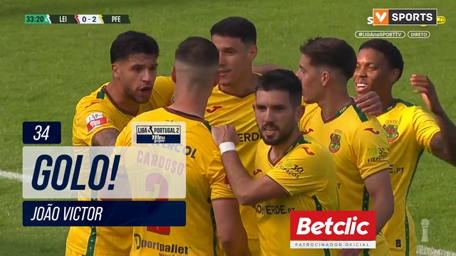 GOLO! P. Ferreira, João Victor aos 34', Leixões 0-2 P. Ferreira