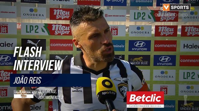 Portimonense, Flash Interview, João Reis
