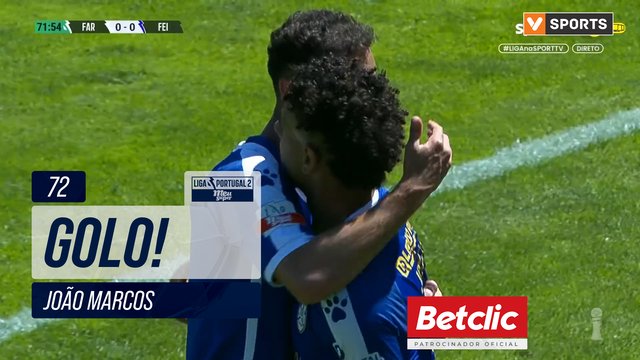 GOLO! Feirense, João Marcos aos 72', Farense 0-1 Feirense