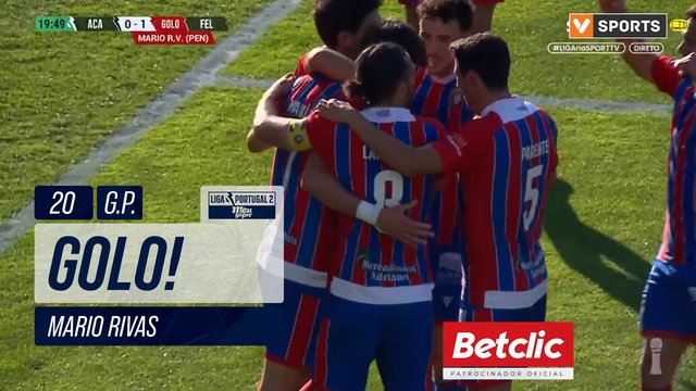 GOLO! Felgueiras, Mario Rivas aos 20', Académico 0-1 Felgueiras