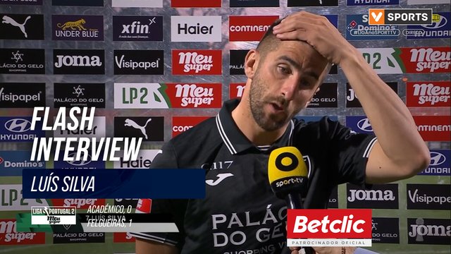 Académico, Flash Interview, Luís Silva