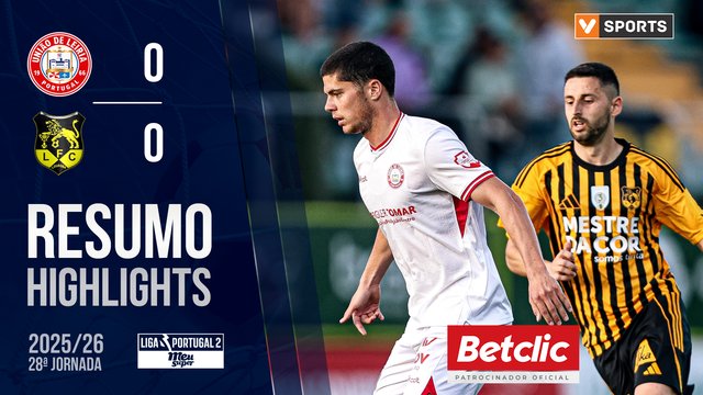 Liga Meu Super (28ª Jornada): Resumo U. Leiria 0-0 L. Lourosa FC
