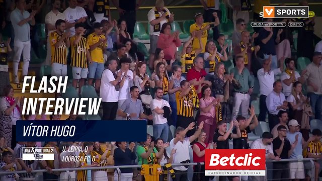 Lourosa FC, Flash Interview, Vitor Hugo