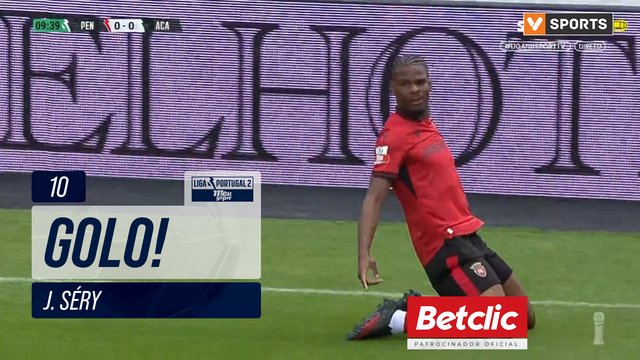 GOLO! Penafiel, J. Séry aos 10', Penafiel 1-0 Académico