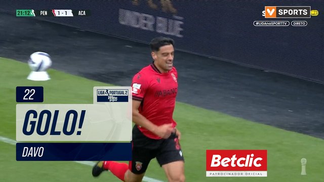 GOLO! Penafiel, Davo aos 22', Penafiel 2-1 Académico