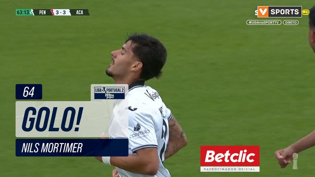 GOLO! Académico, Nils Mortimer aos 64', Penafiel 3-3 Académico