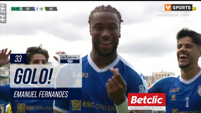 GOLO! CD Feirense, Emanuel Fernandes aos 33', CD Feirense 1-0 FC Vizela