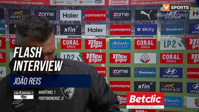 Portimonense, Flash Interview, João Reis
