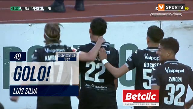 GOLO! Académico, Nils Mortimer aos 49', Académico 2-0 Feirense