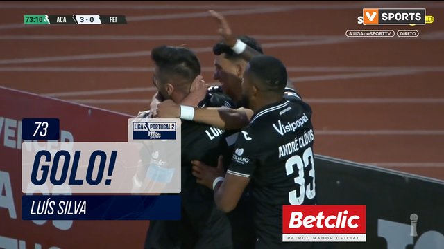GOLO! Académico, Luís Silva aos 73', Académico 3-0 Feirense