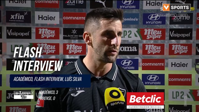 Académico, Flash Interview, Luís Silva