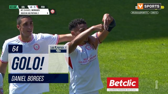 GOLO! U. Leiria, Daniel Borges aos 64', U. Leiria 4-1 Penafiel