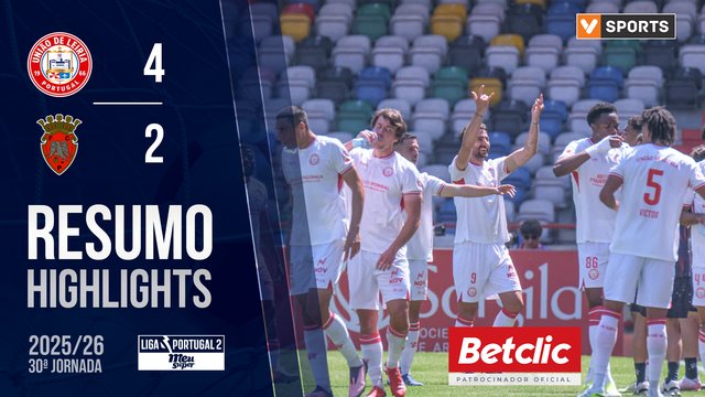 Liga Meu Super (30ª Jornada): Resumo U. Leiria 4-2 FC Penafiel