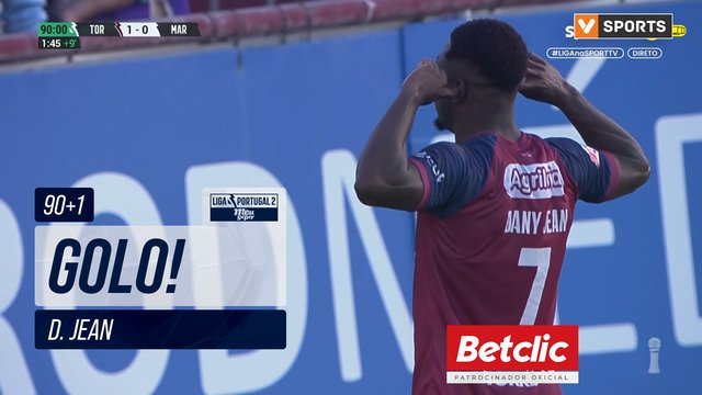 GOLO! SCU Torreense, D. Jean aos 90'+1', SCU Torreense 1-0 Marítimo M.