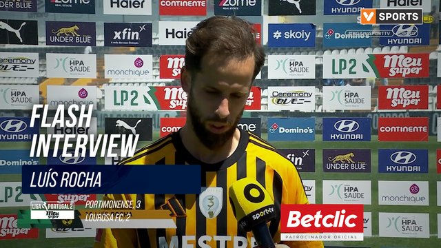 Lourosa FC, Flash Interview, Luís Rocha