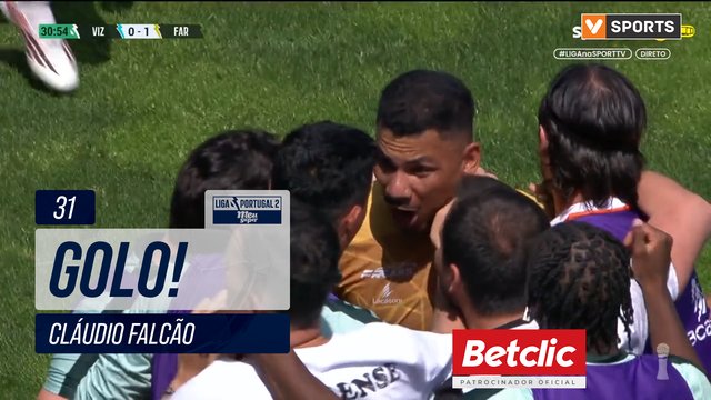 GOLO! Farense, Cláudio Falcão aos 31', Vizela 0-1 Farense