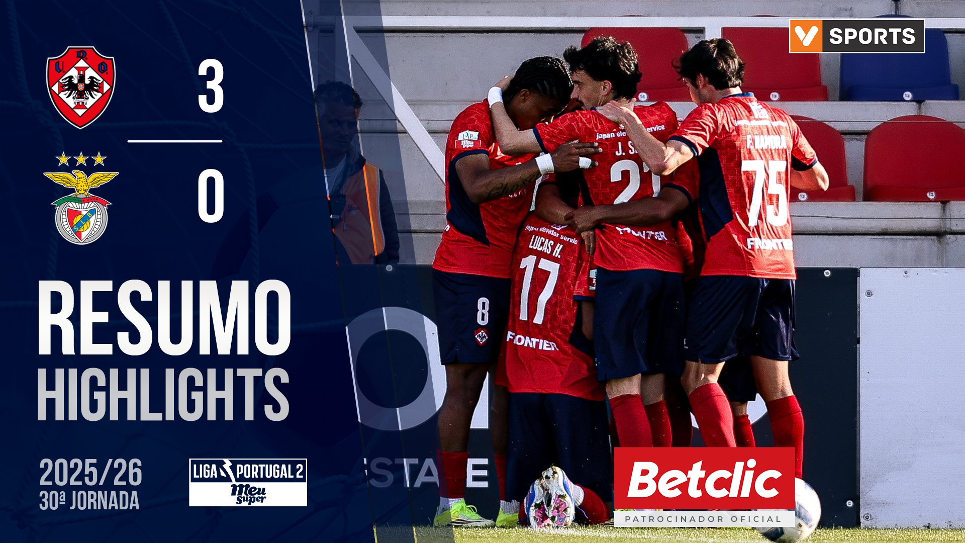 Liga Meu Super (30ª Jornada): Resumo Oliveirense 3-0 Benfica B