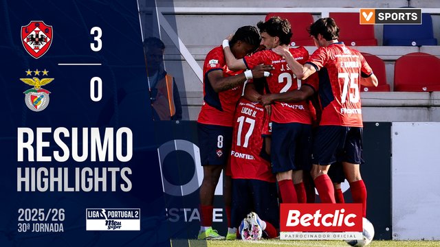 Liga Meu Super (30ª Jornada): Resumo Oliveirense 3-0 Benfica B