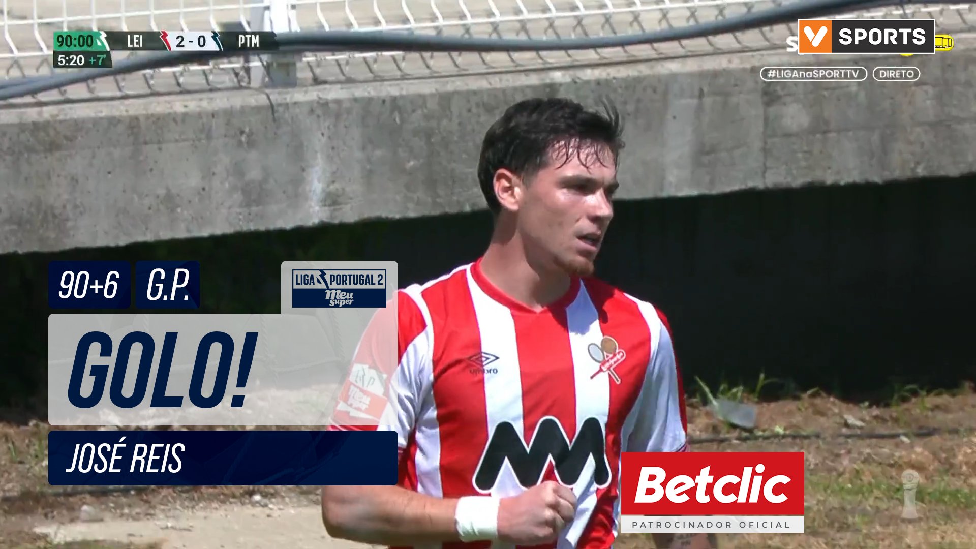 GOLO! Leixões, José Reis aos 90'+6', Leixões 2-...