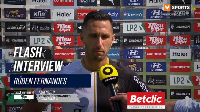 Farense, Flash Interview, Rúben Fernandes