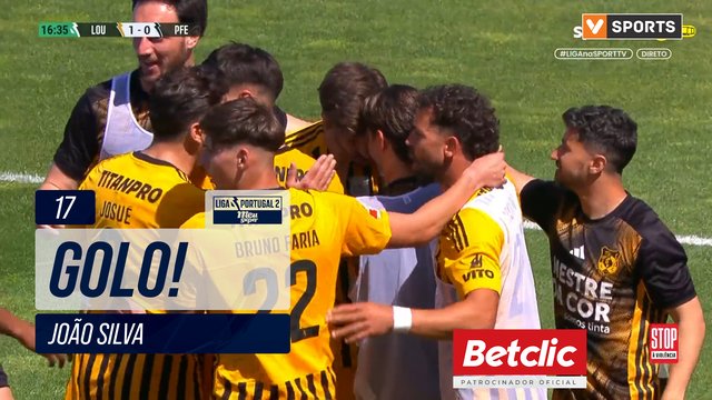 GOLO! Lourosa FC, João Silva aos 17', Lourosa FC 1-0 P. Ferreira
