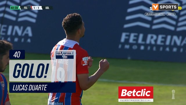 GOLO! Felgueiras, Lucas Duarte aos 40', Felgueiras 1-1 U. Leiria