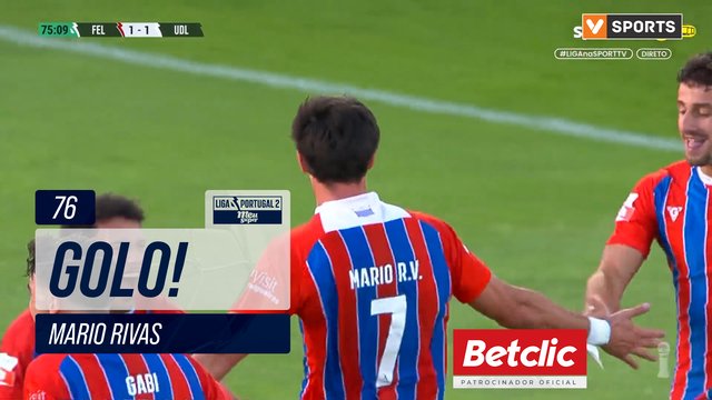 GOLO! Felgueiras, Mario Rivas aos 76', Felgueiras 2-1 U. Leiria