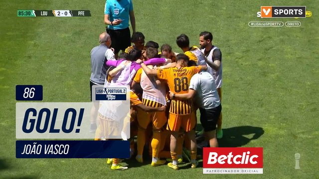 GOLO! Lourosa FC, João Vasco aos 86', Lourosa FC 2-0 P. Ferreira