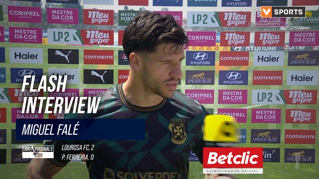 Flash Interview Miguel Falé (P. Ferreira)